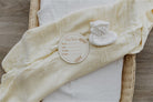 Z Soft Lemon Yellow Bamboo Cotton Muslin Wrap - Smitten Bub Co.