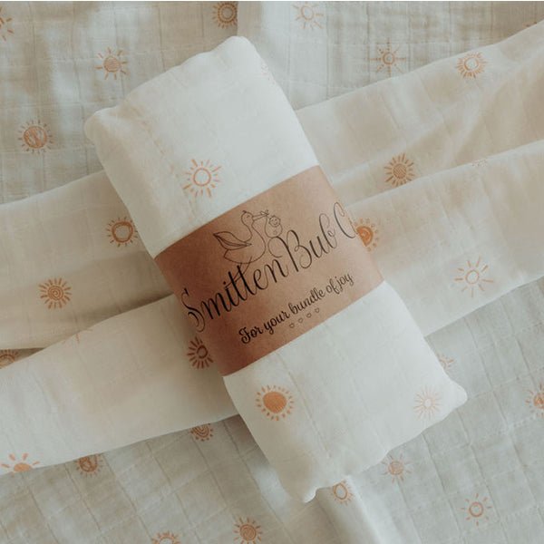 Simple Suns Bamboo Cotton Muslin Wrap - Smitten Bub Co.
