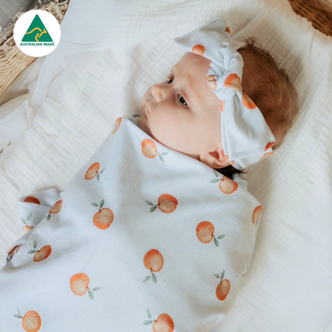 Peachy Dream Swaddle Set - Smitten Bub Co.