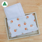 Peachy Dream Burp Cloth - Smitten Bub Co.