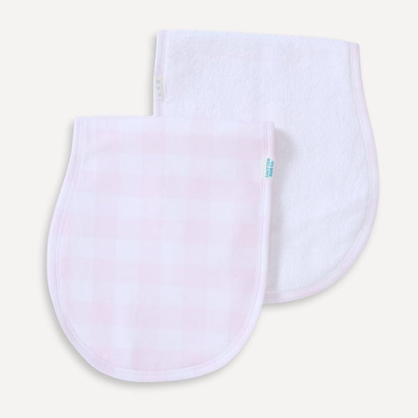 PINK GINGHAM | Burp Cloth - Smitten Bub Co.