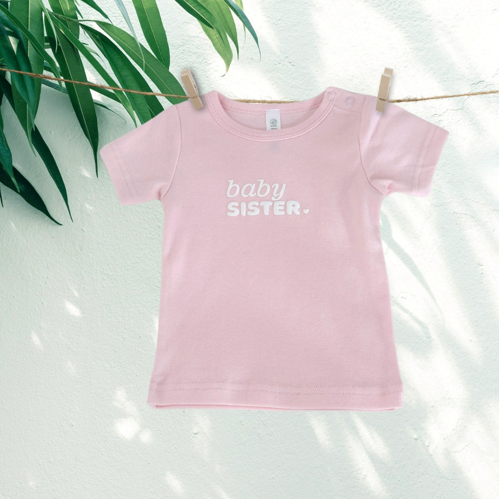 Infant Short Sleeve Tee - Baby Pink