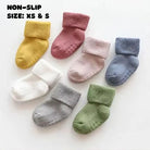 Plain Colour Sock | Baby and Toddler Non - Slip Sole - Smitten Bub Co.