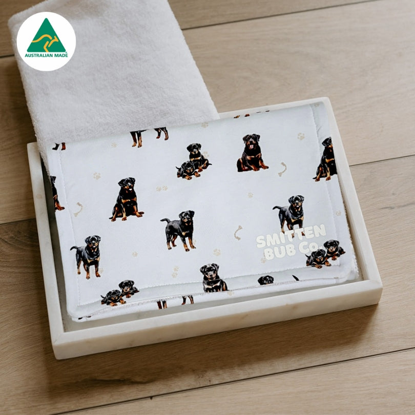 Rottweiler Burp Cloth