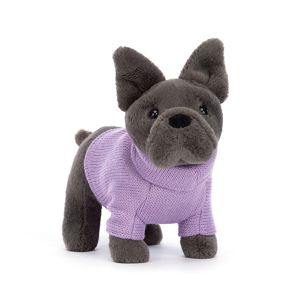 Jellycat Sweater Bulldog Purple