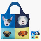 LOQI Recycled Foldable Shopping Bag - Stephen Cheetham Dog Print - Smitten Bub Co.