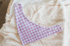 Candy Pink Gingham Bandana Baby Bib - Smitten Bub Co.