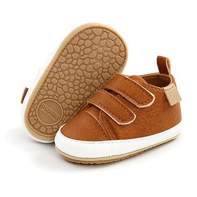 Bailey Baby/Toddler Velcro Sneakers - BROWN - Smitten Bub Co.