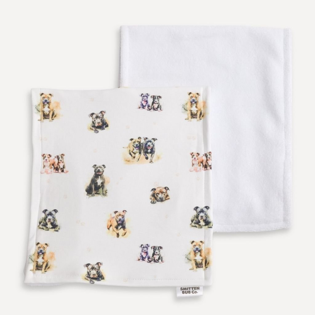 CURVED STAFFY | Burp Cloth - Smitten Bub Co.