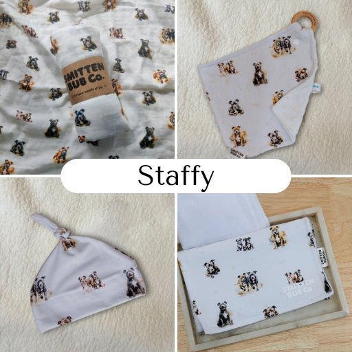 Staffy | 6 Items + Gift - Smitten Bub Co.