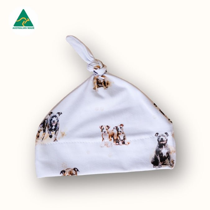 [PRE - ORDER] Staffy Beanie - DUE MID OCTOBER - Smitten Bub Co.