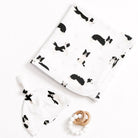 BORDER COLLIE | Jersey Swaddle Beanie Set - Smitten Bub Co.
