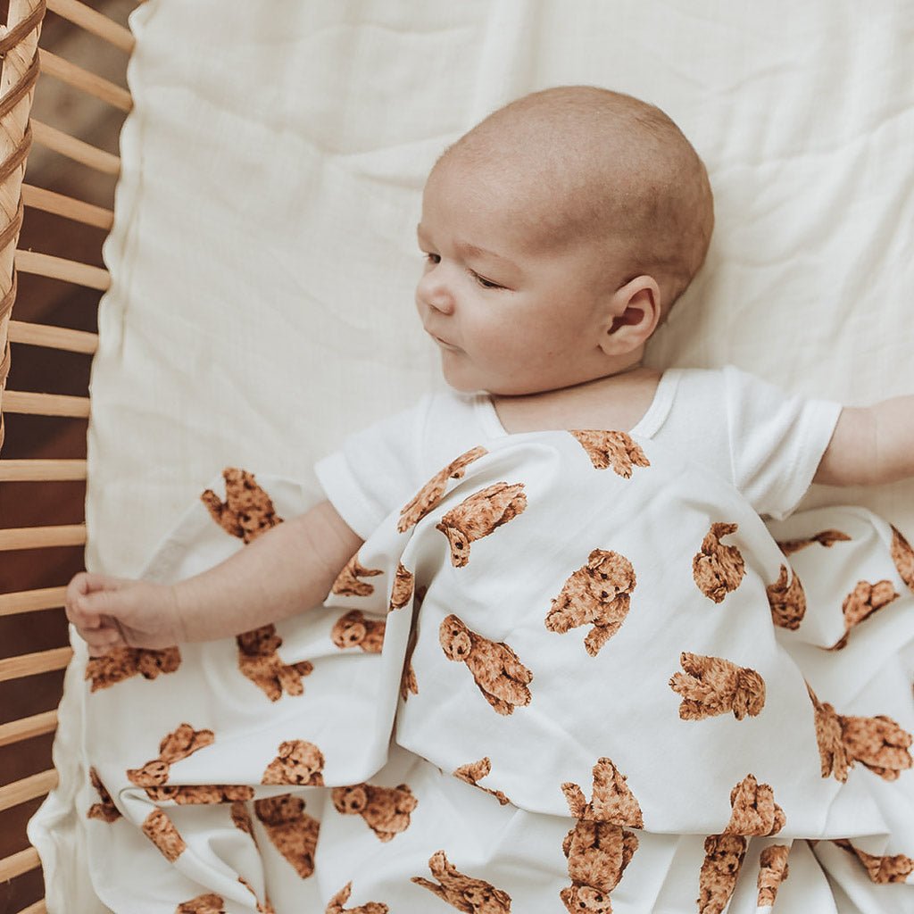 CAVOODLE | Jersey Swaddle Beanie Set - Smitten Bub Co.