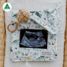 Green Dino Swaddle Set - Smitten Bub Co.