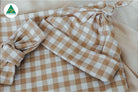 Z Mustard Gingham Swaddle Set - Smitten Bub Co.