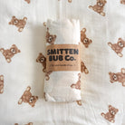 TEDDIES | Bamboo Cotton Muslin Swaddle - Smitten Bub Co.
