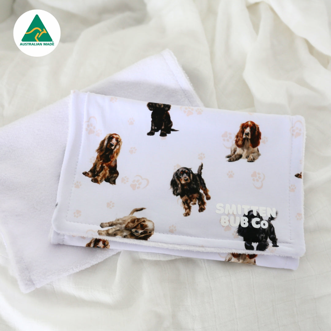 Cocker Spaniel Burp Cloth