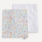 FLORAL TEDDIES | Burp Cloth - Smitten Bub Co.