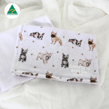 French Bulldog Burp Cloth