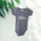 Infant Short Sleeve Romper - Grey Marle - Smitten Bub Co.