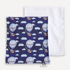 BLUE BALLOONS | Burp Cloth - Smitten Bub Co.