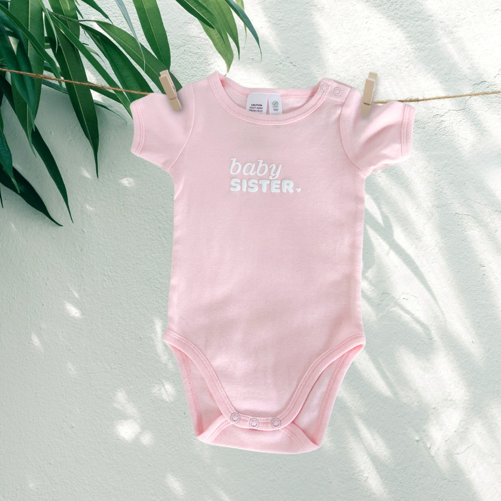 Infant Short Sleeve Romper - Baby Pink