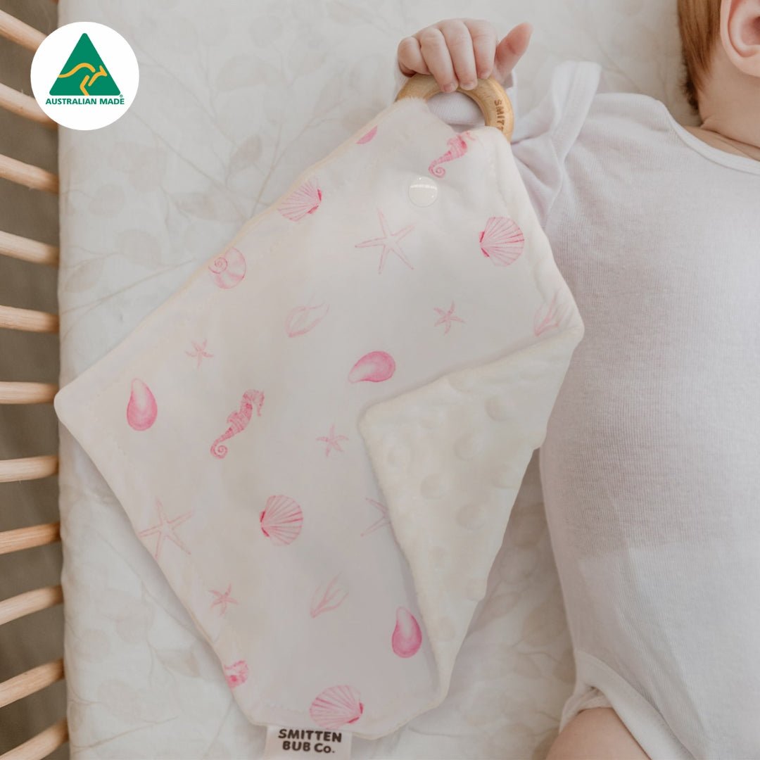 Pink Seashells Comforter - Smitten Bub Co.