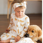 Golden Retriever Full Zip Unisex Romper - Smitten Bub Co.