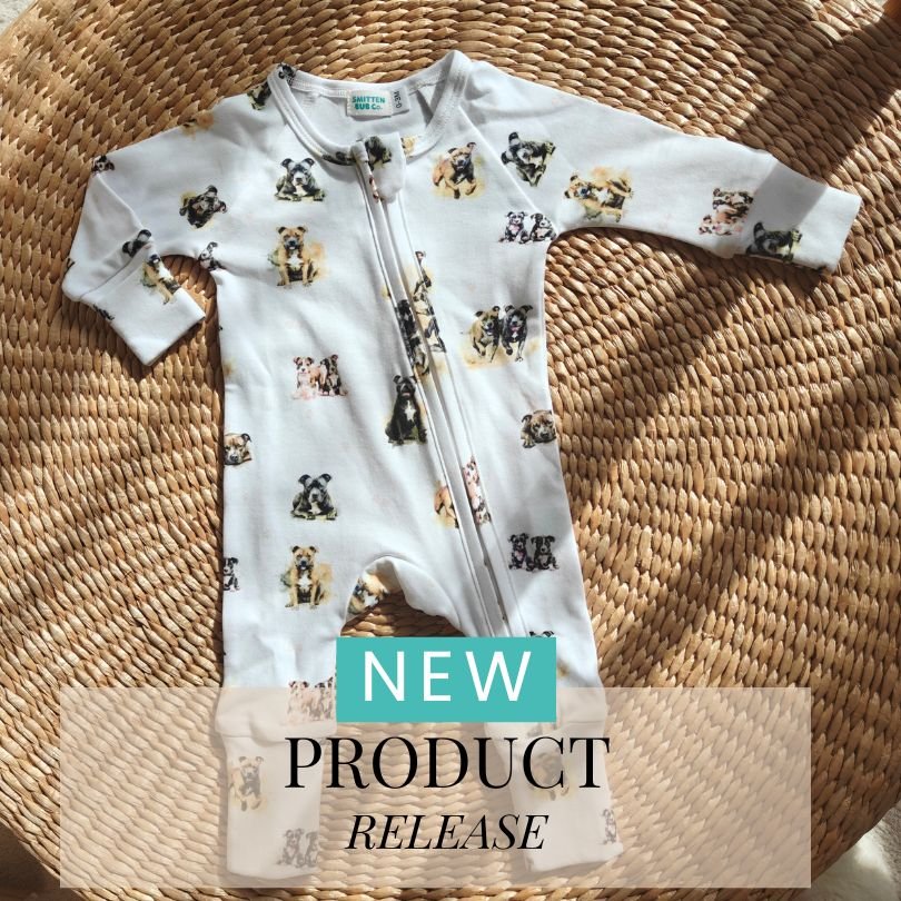 Staffy Full Zip Unisex Romper - Smitten Bub Co.