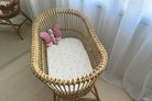 Coral Floral | Fitted Cot & Bassinet Sheets / Change Mat Cover - Smitten Bub Co.