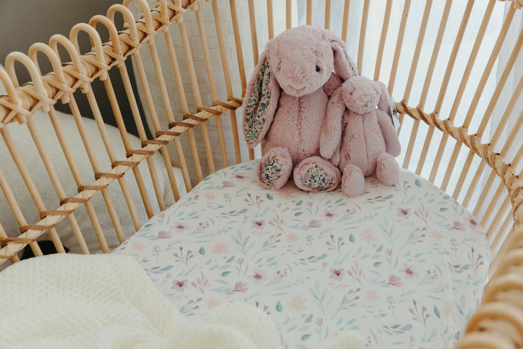 Florals | Fitted Cot and Bassinet Sheets