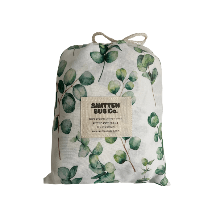 Eucalyptus | Fitted Cot Sheets - Smitten Bub Co.
