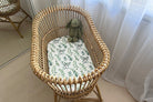 Eucalyptus | Fitted Cot & Bassinet Sheets / Change Mat Cover - Smitten Bub Co.