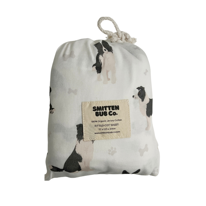 Border Collie | Fitted Cot Sheets