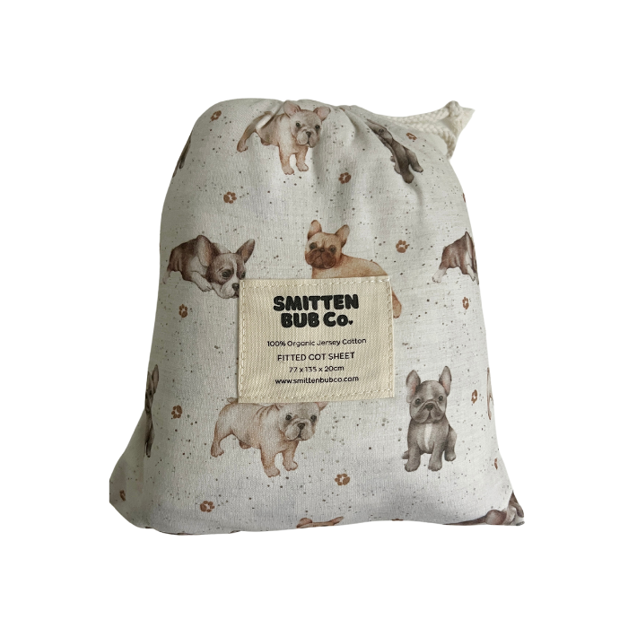 French Bulldog | Fitted Cot Sheets