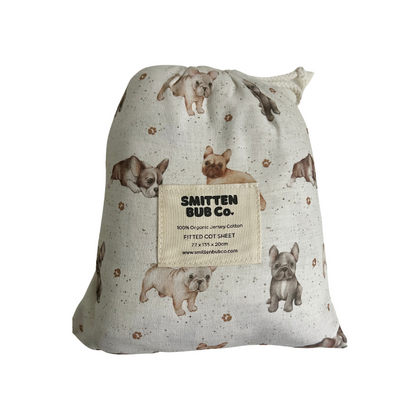 French Bulldog | Fitted Cot Sheets