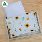 Sunflower Burp Cloth - Smitten Bub Co.