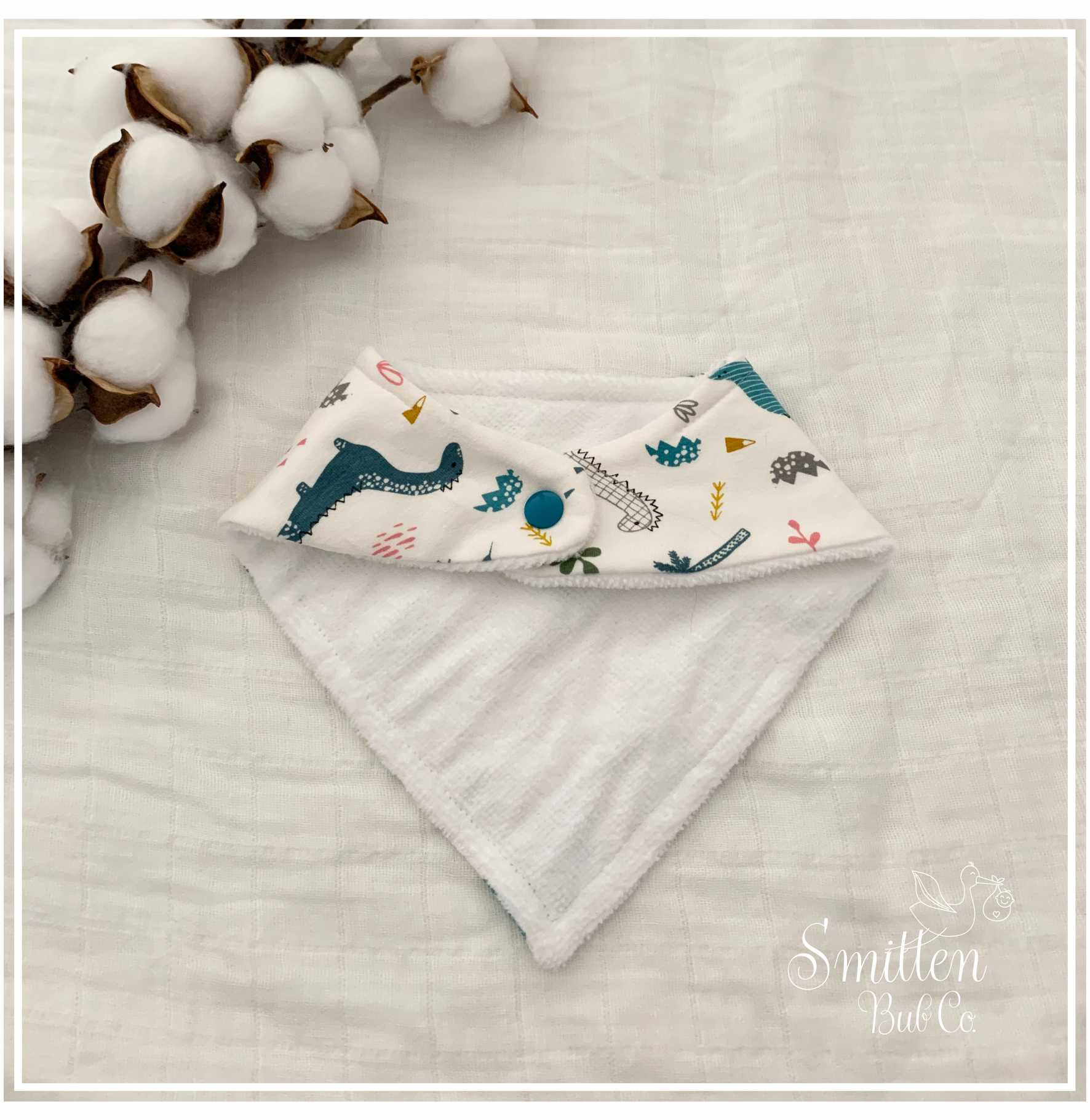 Dinosaur 2.0 Bandana Bib - Smitten Bub Co.