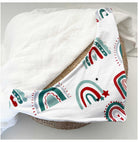 Z Christmas Rainbows Bandana Baby Bib - Smitten Bub Co.