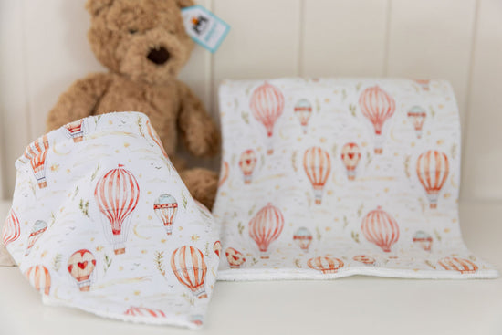 Red Balloons Bandana Bib