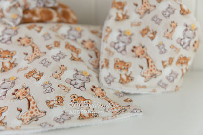 Baby Safari Animals Burp Cloth