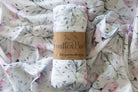 Z Pink Petals Bamboo Cotton Muslin Wrap - Smitten Bub Co.